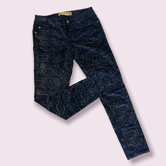 Paisley Velvet Pants - Picture 1 of 5